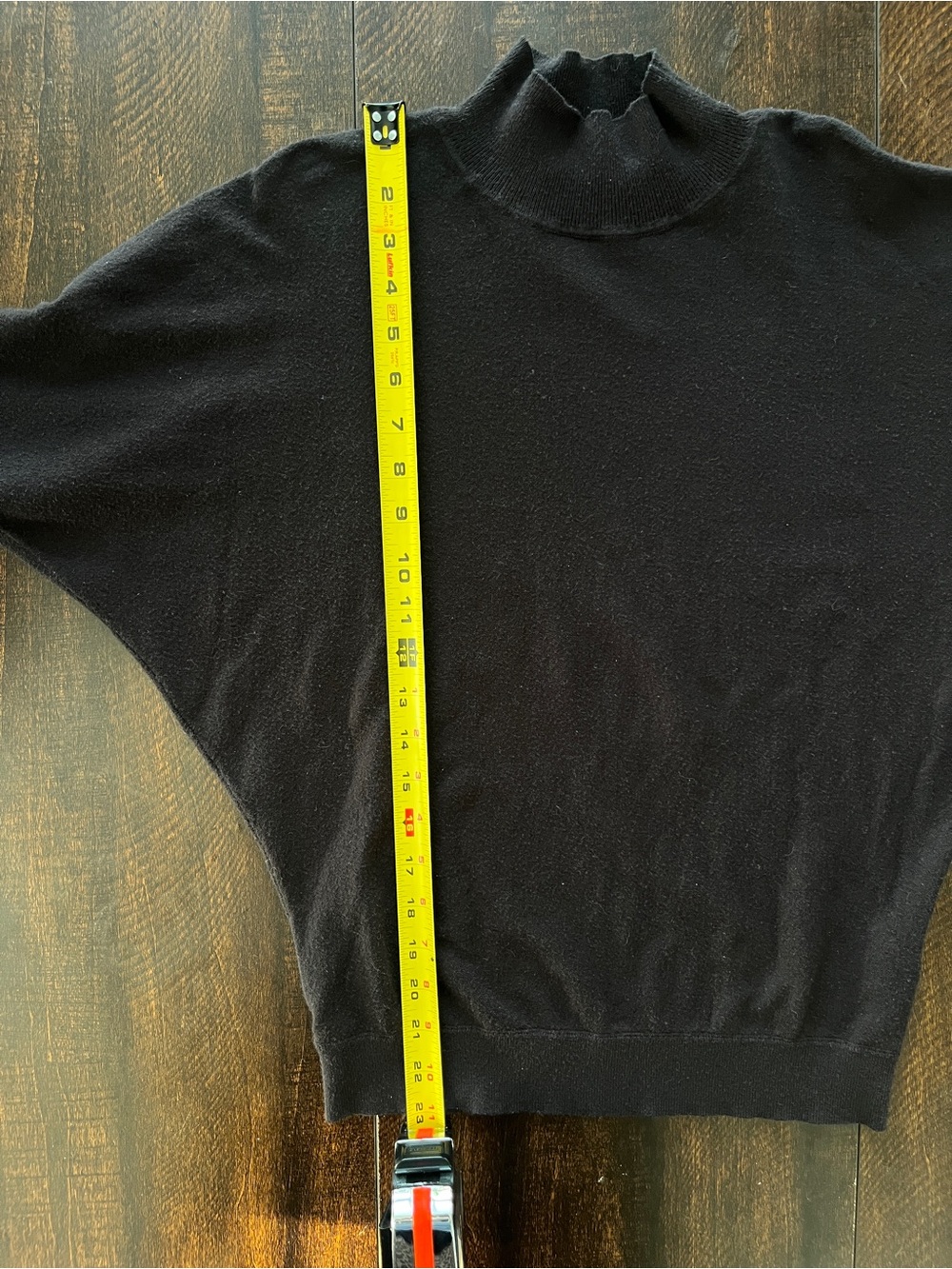 Elegant Minimalist Pilcro Mock Neck Batwing Sweater - Picture 9 of 9